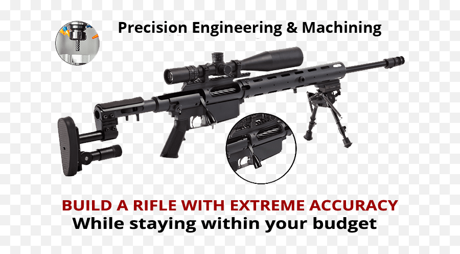 Home Pierce Engineering Custom Actions Rifles - Pierce Tube Gun Actions Png,Rifle Png