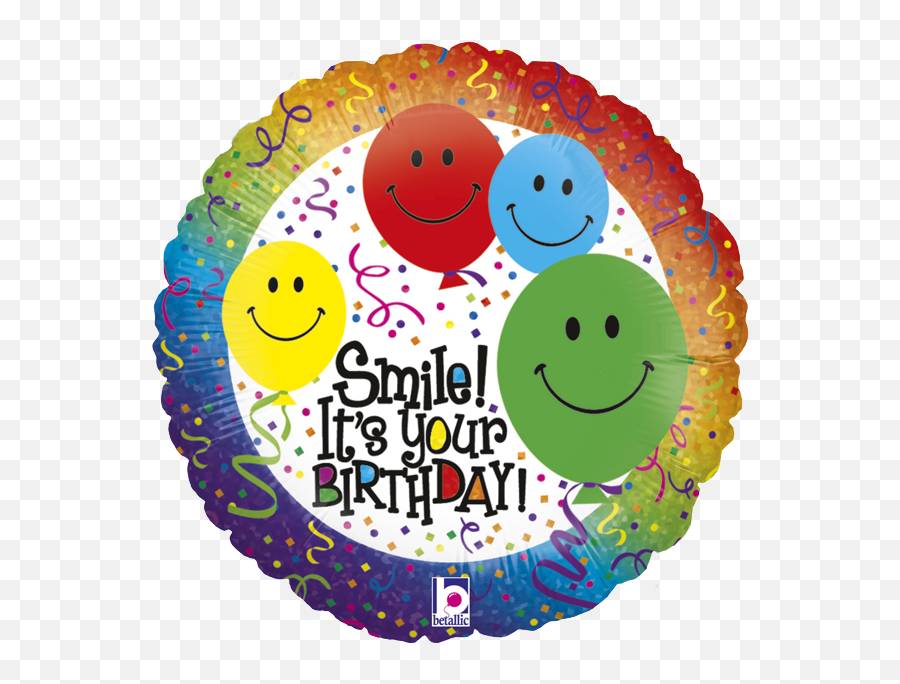 Carita Feliz Png - Globo Smile Its Your Bday Balloon Balloon,Globo Png