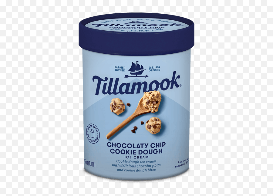 Chocolaty Chip Cookie Dough Ice Cream - Tillamook Tillamook Chocolate Chip Cookie Dough Ice Cream Png,Cookie Transparent