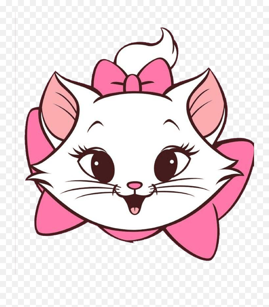 Cartoon Clip Art Cute Cat Head 1701 1827 Transprent - Cute Gatinha Marie Png,Cat Head Png
