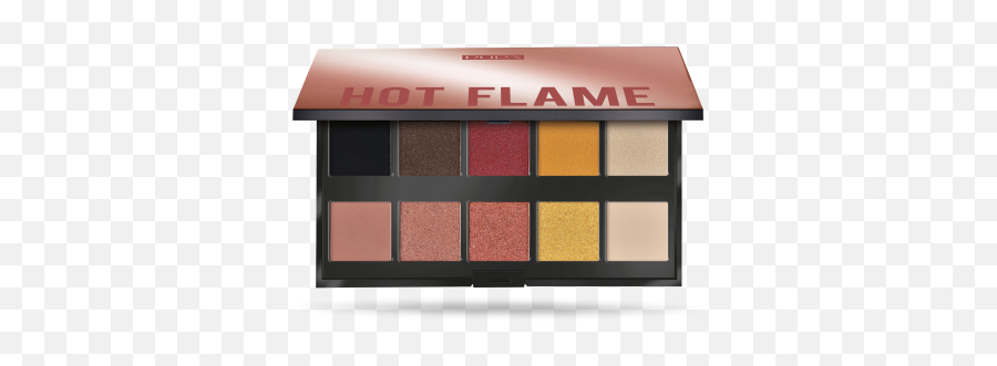 Makeup Stories Hot Flame Eyeshadow Palette - Pupa Milano Pupa Bright Violet Palette Png,Green Flames Png