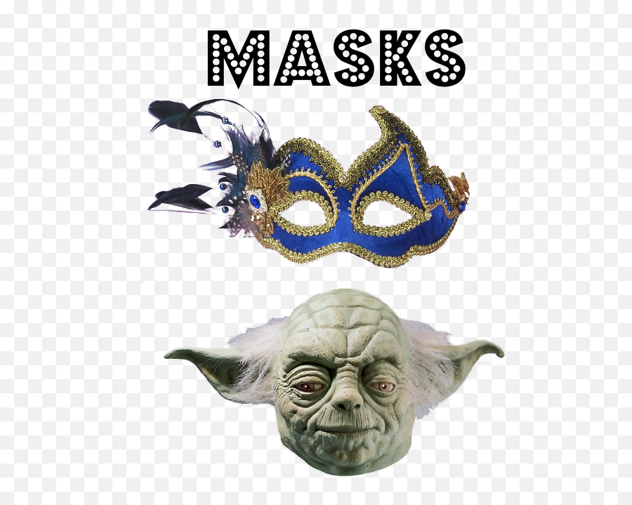 Masquerade Masks For Parties - Yoda Mask Png,Mardi Gras Mask Png