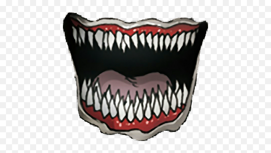Download Scary Mouth Png Vector Freeuse - Creepy Scary Cartoon Monster Mouth,Mouth Transparent