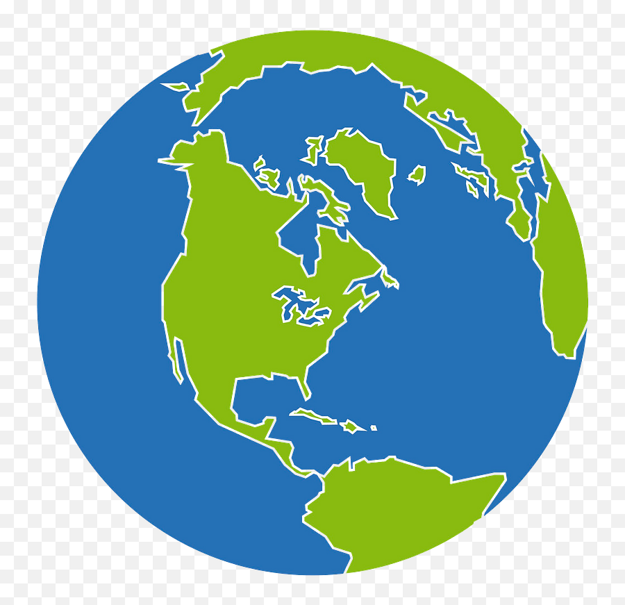 Earth Globe Clipart - Globe Clipart Png,Globe Clipart Png