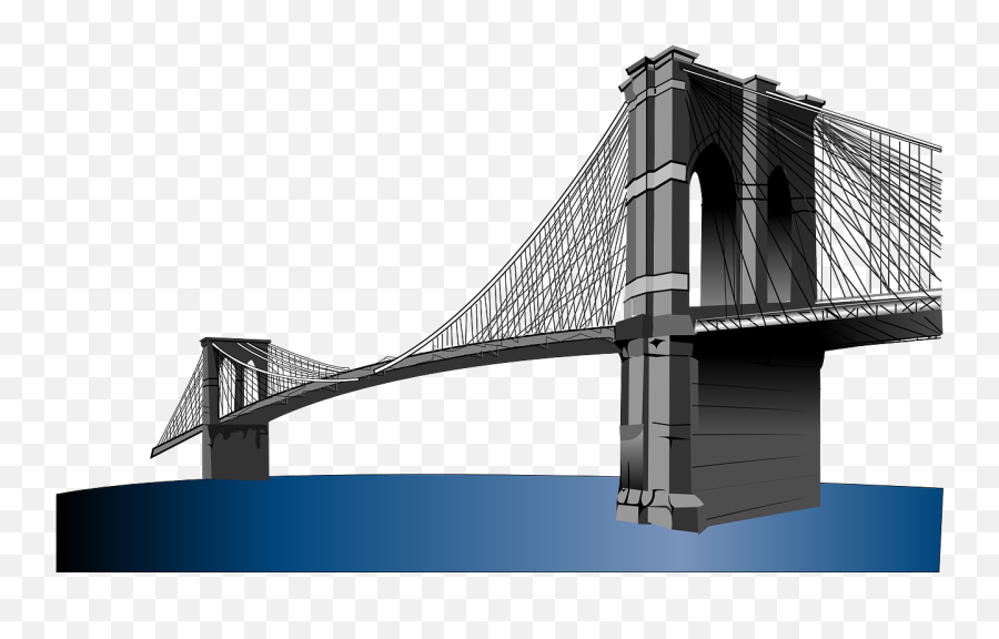 Bridges Clip Art Free Clipart Images - Brooklyn Bridge Png,Bridge Clipart Transparent