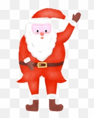 Simple Christmas Santa Png And Psd - Day