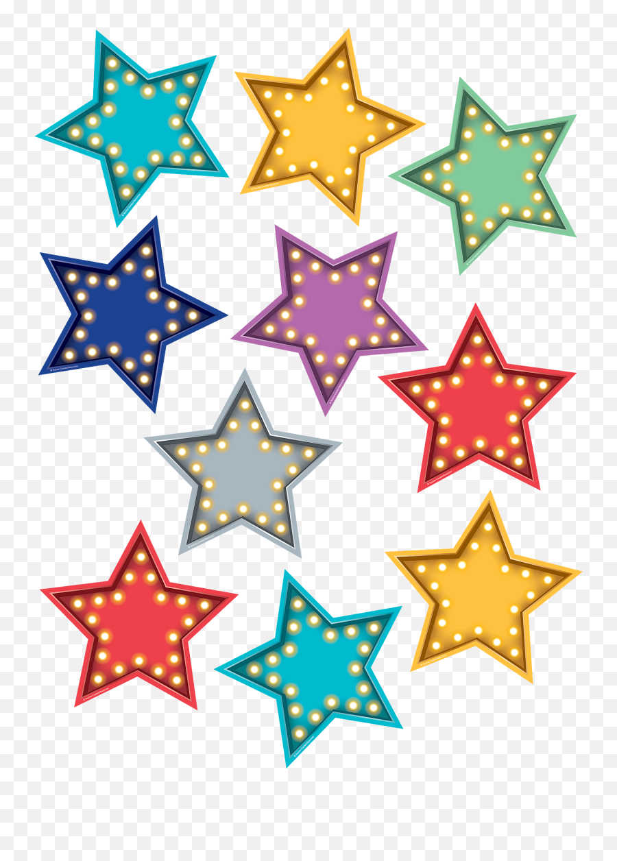 Accents Png - Free Printable Printable Colored Stars,Marquee Png