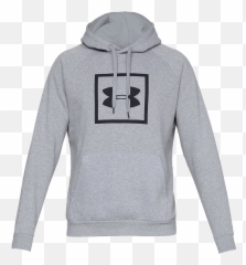 Mens Under Armour Rival Fleece Logo - Grey Hoodie png