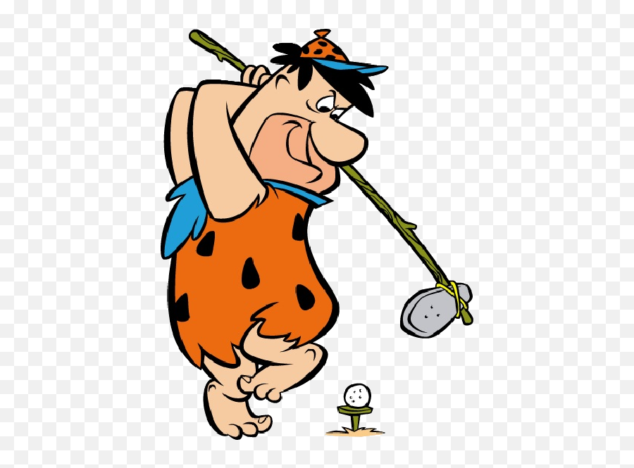 Flintstones Family - Fred Flintstone Playing Golf Fred Flintstone Images Free Png,Flintstones Png