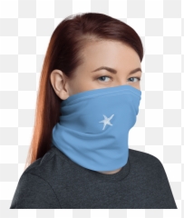 Baby Blue Starfish Neck Gaiter - Face Mask With Qr Code Png,Blue Starfish Logo