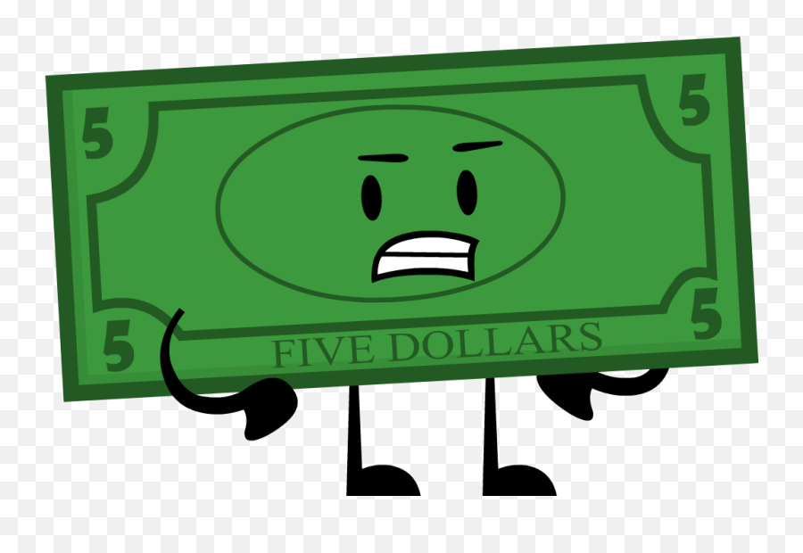 5 Dollar Bill - 5 Dollar Bill Cartoon Png,5 Dollar Bill Png