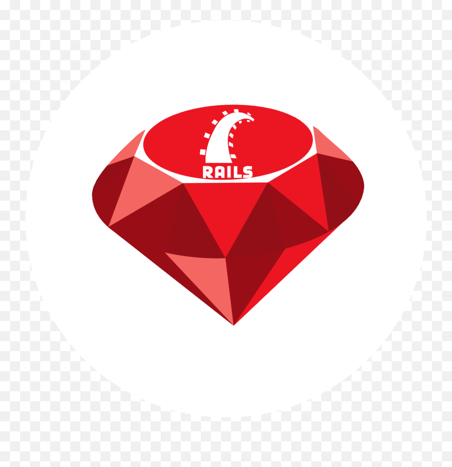Ruby - Ruby On Rails Png,Ruby On Rails Logo