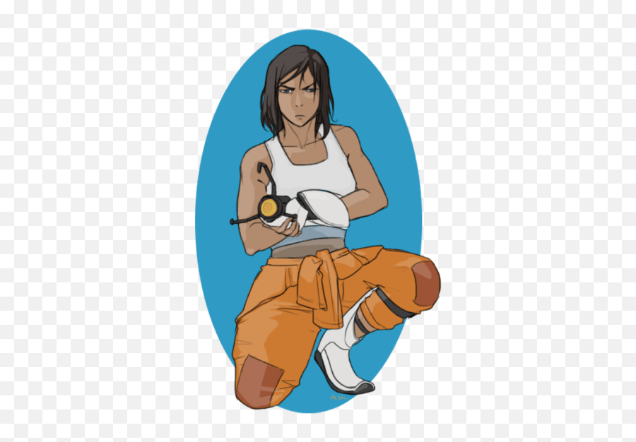 Surprise Book 4 Is When Korra Finds - Book 4 Korra Art Png,Aperture Labs Logo