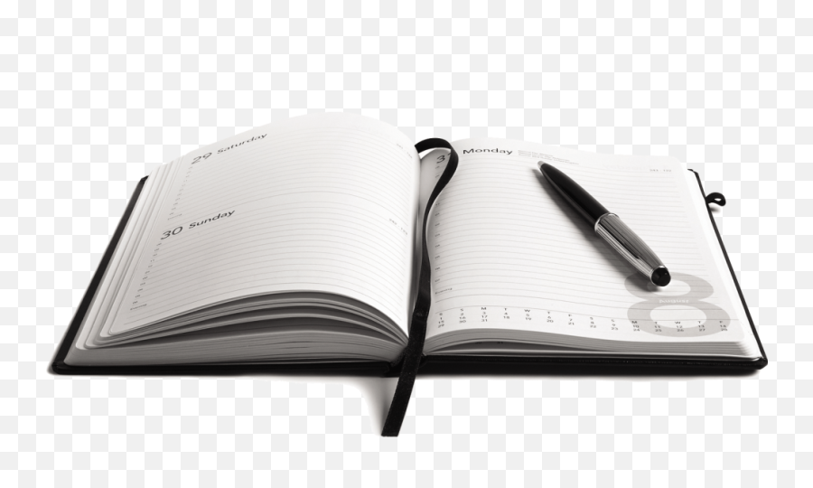 Download Hd Diary With Pen Image Png - Book And Pen Png,Diary Png