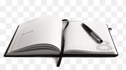 Download Hd Diary With Pen Image Png - Book And Pen Png,Diary Png