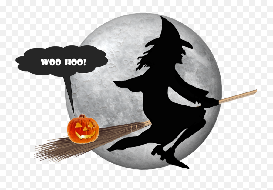 Halloween - English By Osmosis Enr Witch On Broom Svg Png,Halloween Moon Png