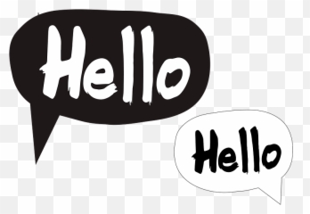 Hello Speech Bubbles Clipart Free Download Transparent Png - Sapaan