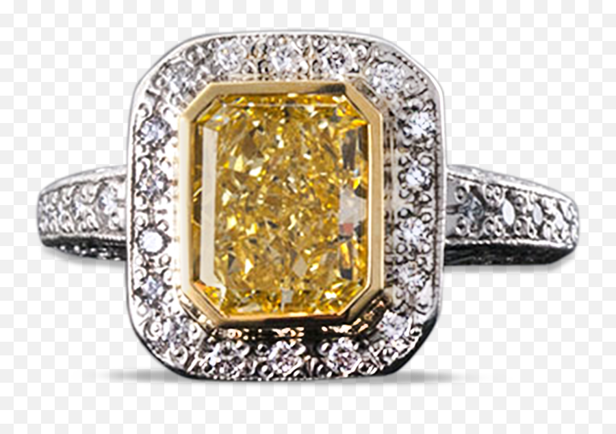 Fancy Yellow Diamond Ring 2 - Bares Für Rares Fancy Yellow Png,Yellow Diamond Png