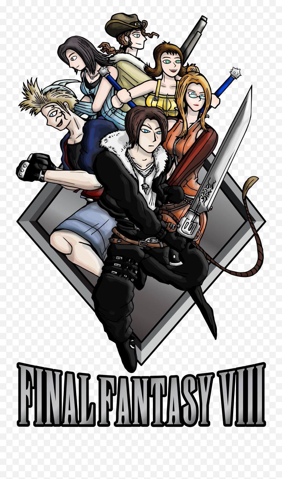 Final Fantasy Viii Heroes - Fiction Png,Final Fantasy 8 Logo