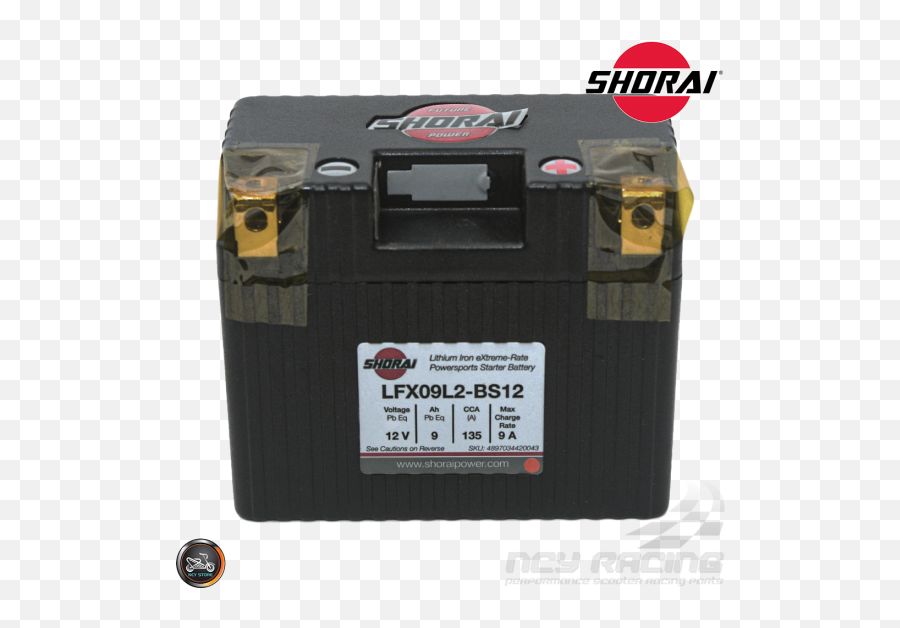 Shorai Lithium Battery 12v 9ah - Portable Png,Lithium Icon Battery Top Cap Assembly