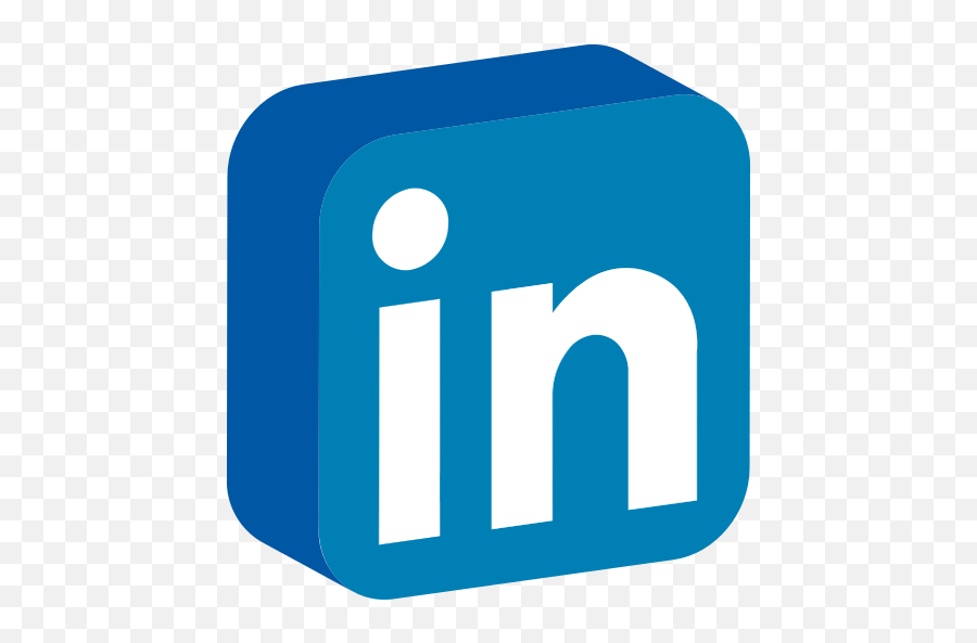 Social Media - Linkedin Icon Isometric Png,Youtube Icon 3d