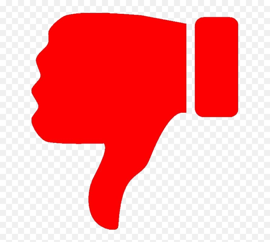 Download Dislike Png - Red Thumbs Down Png Png Image With No Dislike Png,Thumbs Down Png