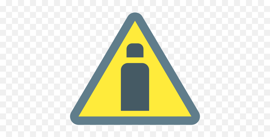 Gas Cylinders Hazard Icon In Color Style - Warning Hot Surface Png,Gas Icon Transparent