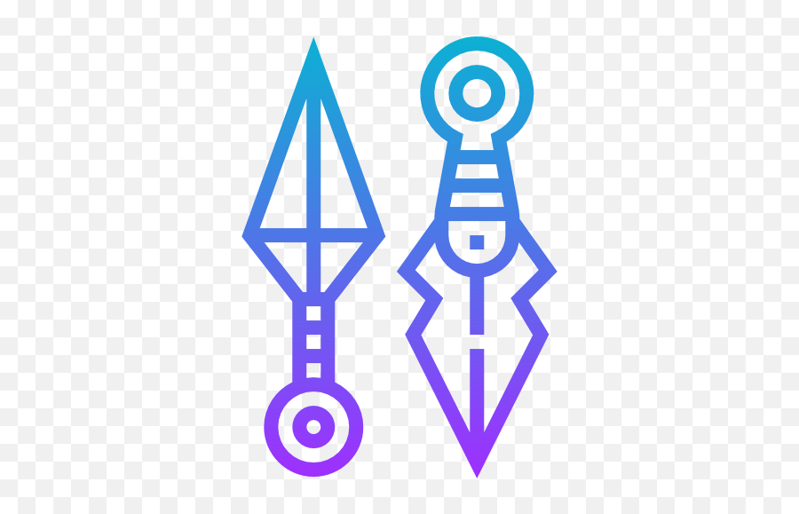 Kunai Icon From Ninja Pack Style - Gradient Download Svg Png Icon,Ninja Icon