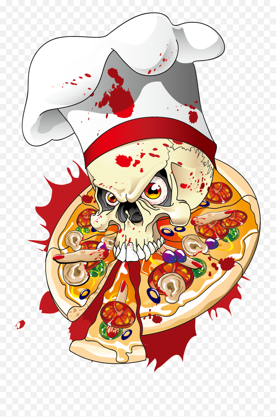 Download - Pizza Skull Logo Png,Delivery Png