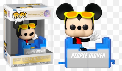Disney World - Mickey Mouse on People Mover 50th Anniversary Pop Vinyl Wdw Funko png