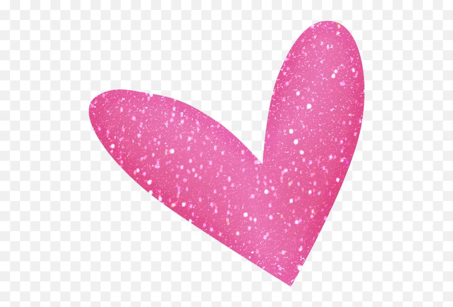 Bright - Pink Glitter Heart Clipart Png,Pink Sparkles Png