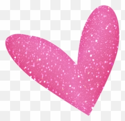 Bright - Pink Glitter Heart Clipart Png,Pink Sparkles Png