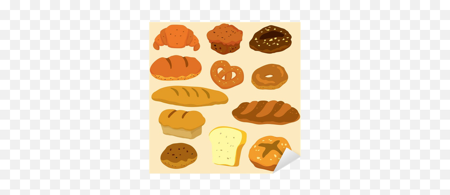 Sticker Cartoon Bread Icon - Pixersus Png,Bread Icon