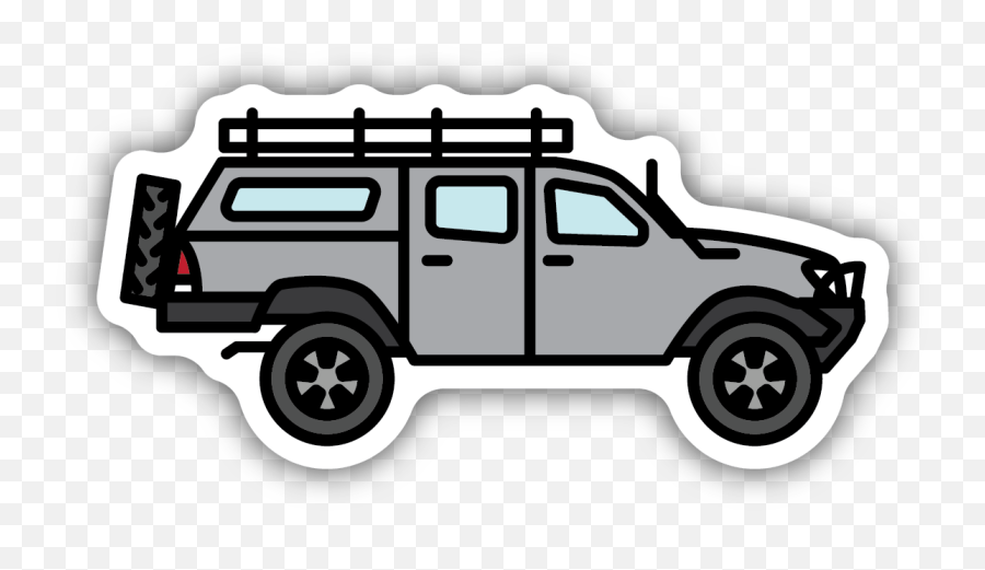 Overlander Sticker - Stickers Northwest Automotive Decal Png,Hummer Icon