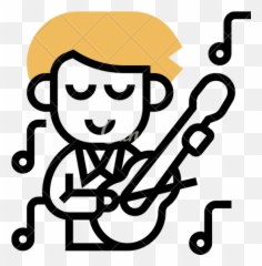 Man Playing Classical Violin Icon - Canva png