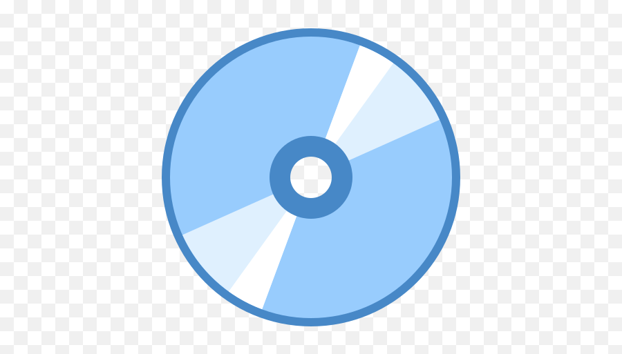 Cd Icon In Blue Ui Style - Blu Ray Disk Cartoon Png,Blue Optic Icon