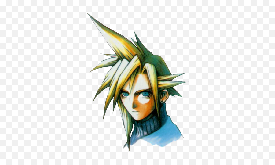 Characters - Cloud Strife Portrait Png,Tifa Icon Ff7