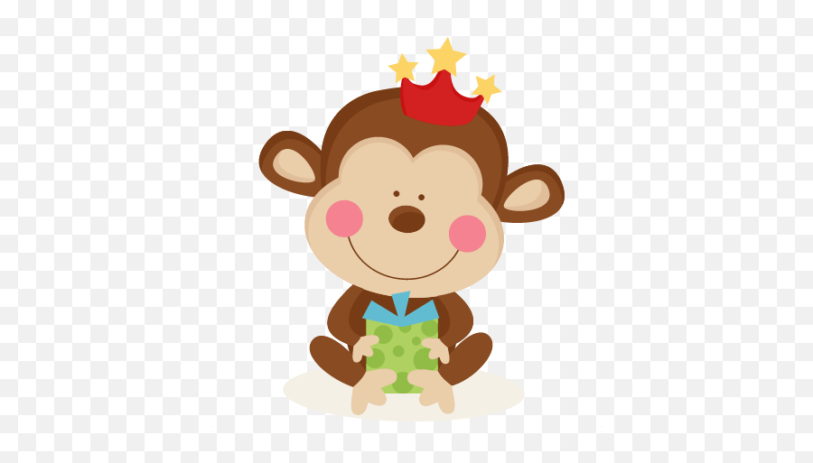 Birthday Monkey Svg Scrapbook Cut File - Cute Birthday Cartoon Monkey Png,Cute Monkey Png