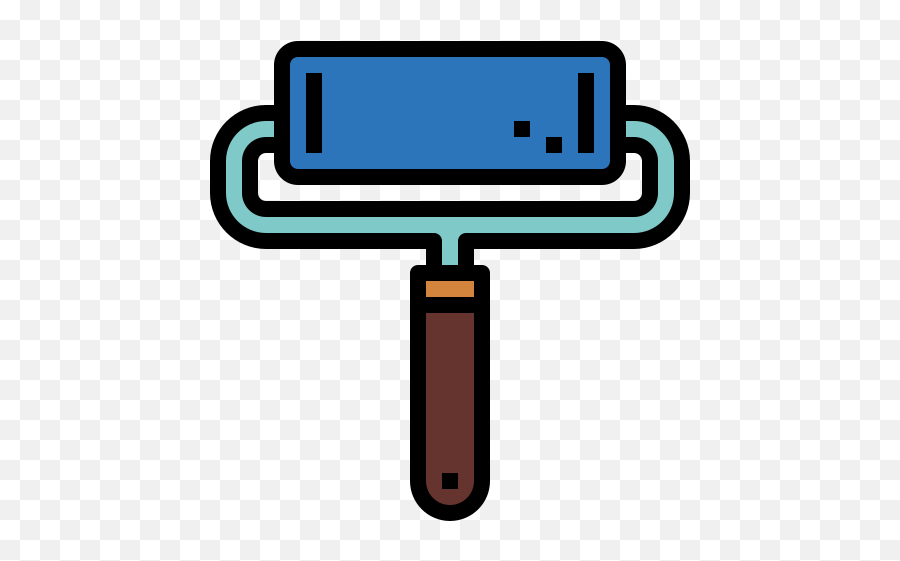 Roller Brush - Free Construction And Tools Icons Paint Roller Png,Roller Paint Brush And Can Icon