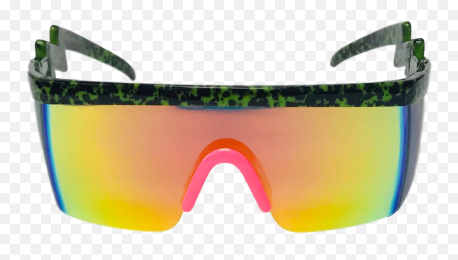 Teknocolor Electric - Shaped Sunglasses Rave Wonderland Full Rim Png,Oakley Batwolf Accessory Icon