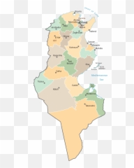 Tunisia Map - GIS Geography Capital City Of png