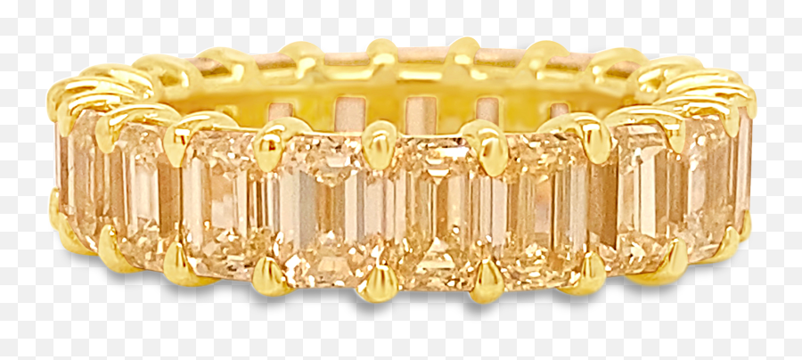 Gold And Yellow Diamond Eternity Band Png Icon Thin