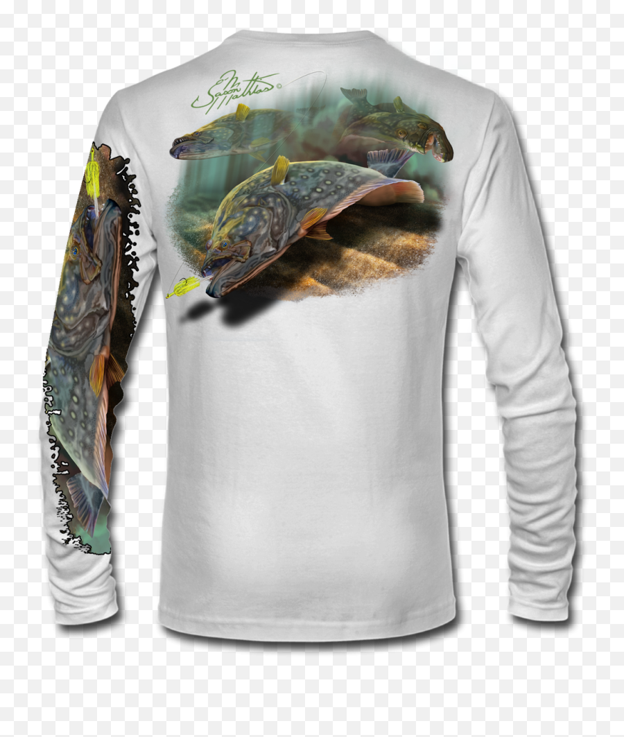 Ls High Performance Tee Shirt Flatfish - Goliath Grouper Shirts Png,Flounder Png