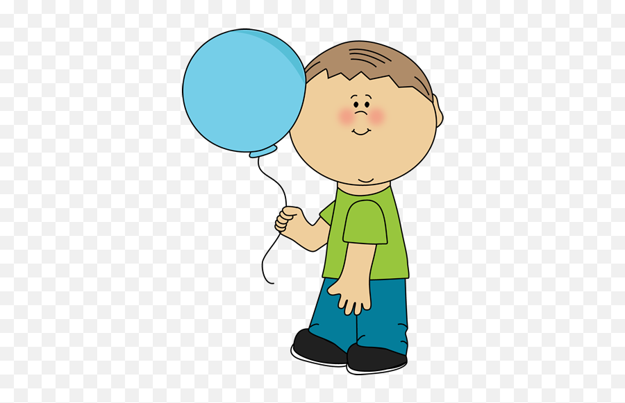 Clip Art Of A Boy - Clipartsco Boy Holding A Balloon Clipart Png,Its A Boy Png