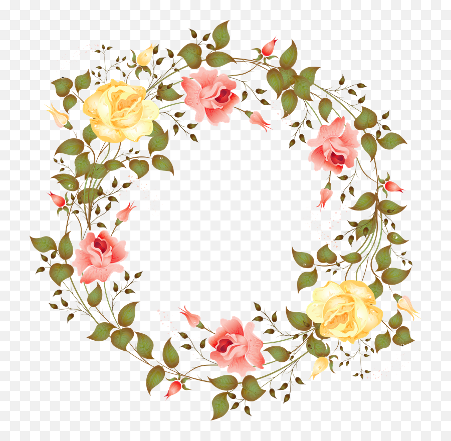 Arabesco Moldura Floral Redondo Flores - Arco De Flores Png,Arabescos Png