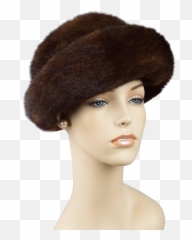 Vintage Russian Mink Hat Cloche Sz 22 12 Hats - Lace Wig Png,Russian Hat Png