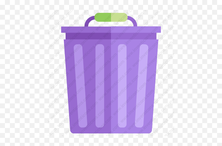 Download Trash Can Vector Icon Inventicons - Purple Trash Can Png,Trashcan Transparent