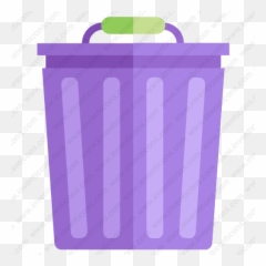 Download Trash Can Vector Icon Inventicons - Purple Png