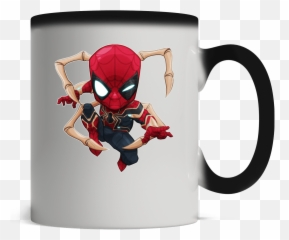 Deadpool Chibi Png - Baby Deadpool On Unicorn 4529818 Drawing Chibi Iron Spider