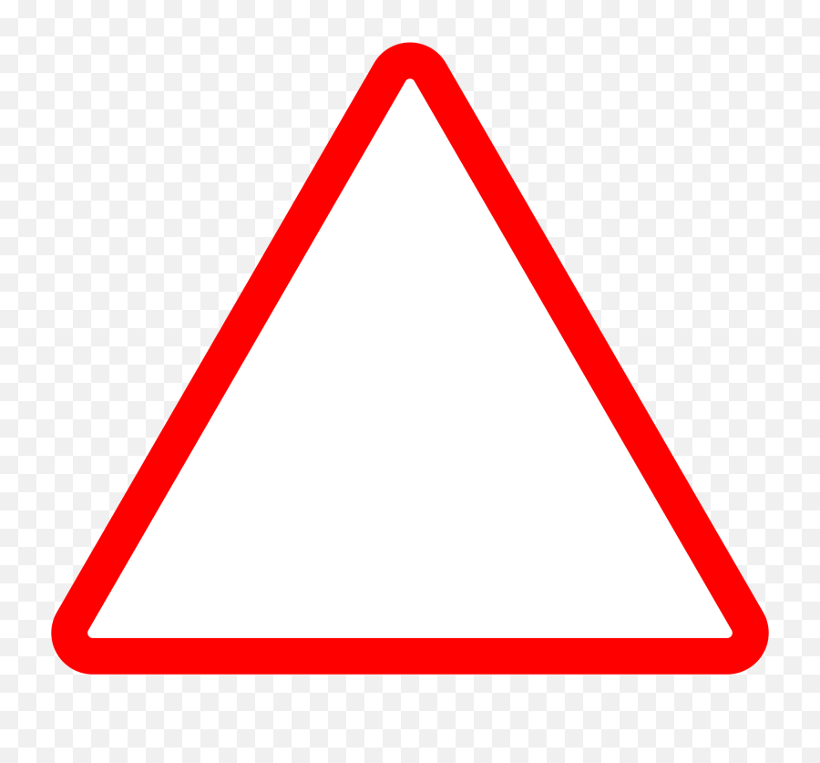 Triangle Free Png Transparent Image - Red Triangle Outline Png,Triangle Png Transparent